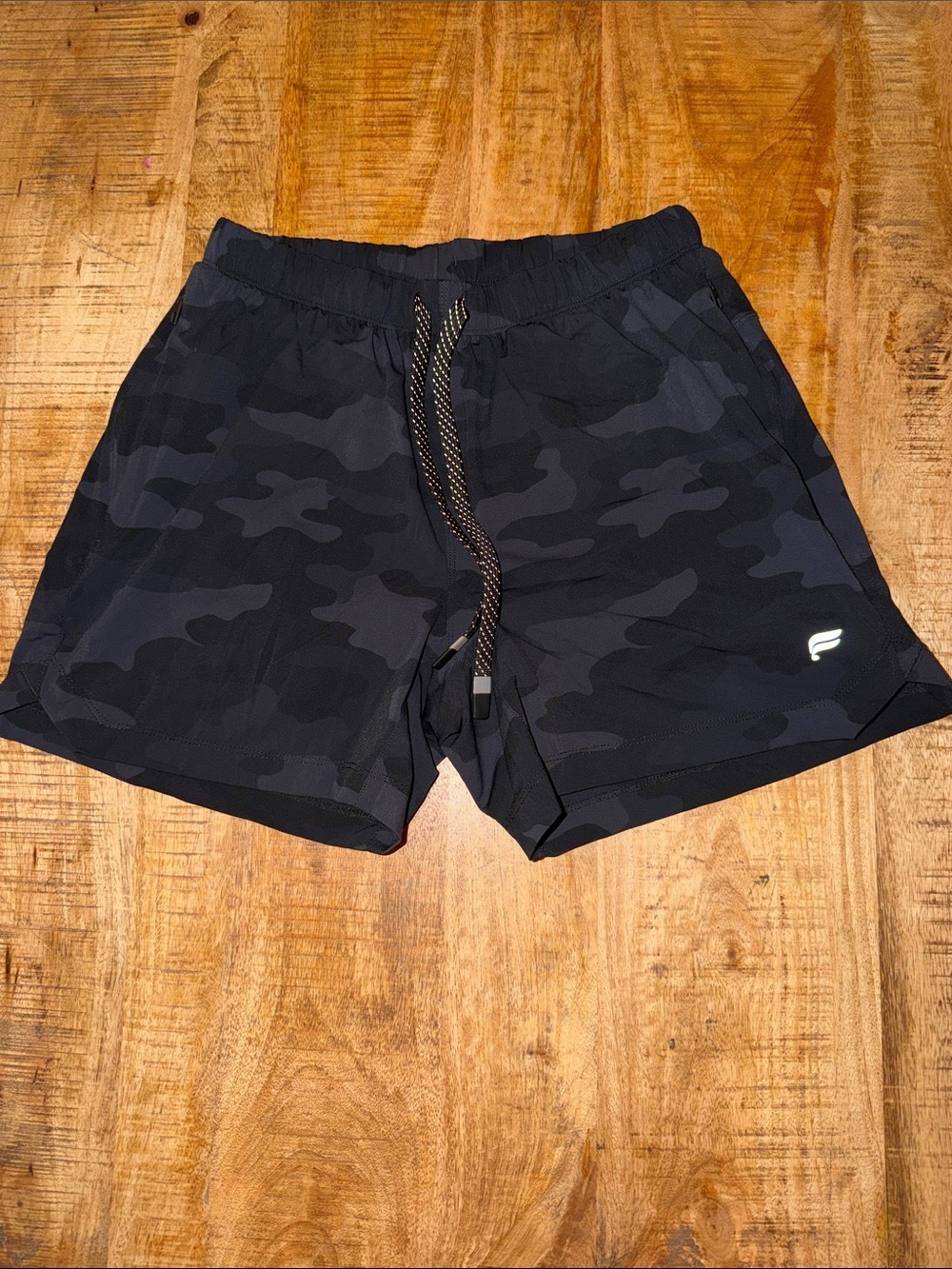 Fabletics Men's Black Camo Athletic Shorts